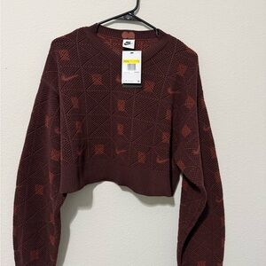 Nike WMNS Osaka Naomi Engineered Knit Sweater Burgundy FV7801-652  Small